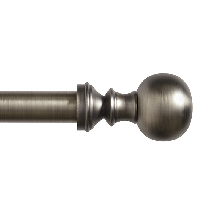 Classic Ball Drapery Finials - Set of 2 Pewter