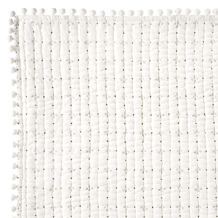 Georgie Pom Pom Quilt - Sage