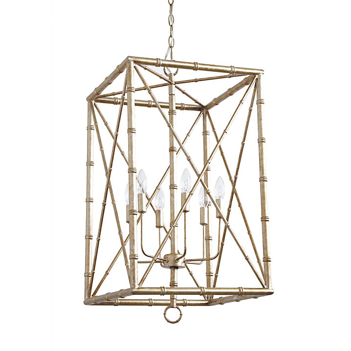 Bamboo Rectangular Pendant